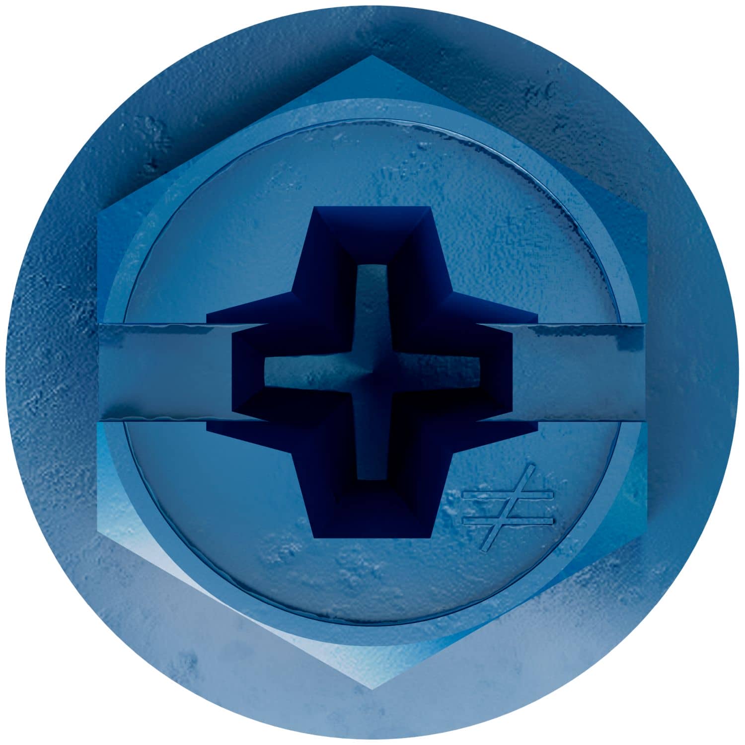 Simpson Strong-Tie TNT25114HB Titen Turbo, 1/4-in. x 1-1/4-in. Hex-Head Concrete and Masonry Screw, Blue, 3000-Pack