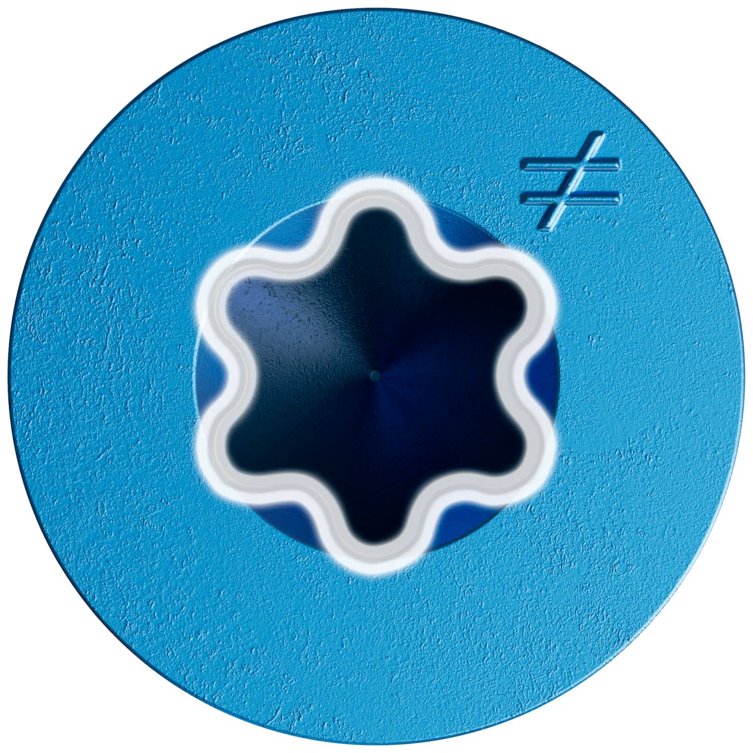 Simpson Strong-Tie TNT18214TFB Titen Turbo, 3/16-in. x 2-1/4-in. 6-Lobe Flat-Head Concrete and Masonry Screw, Blue, 2000-Pack