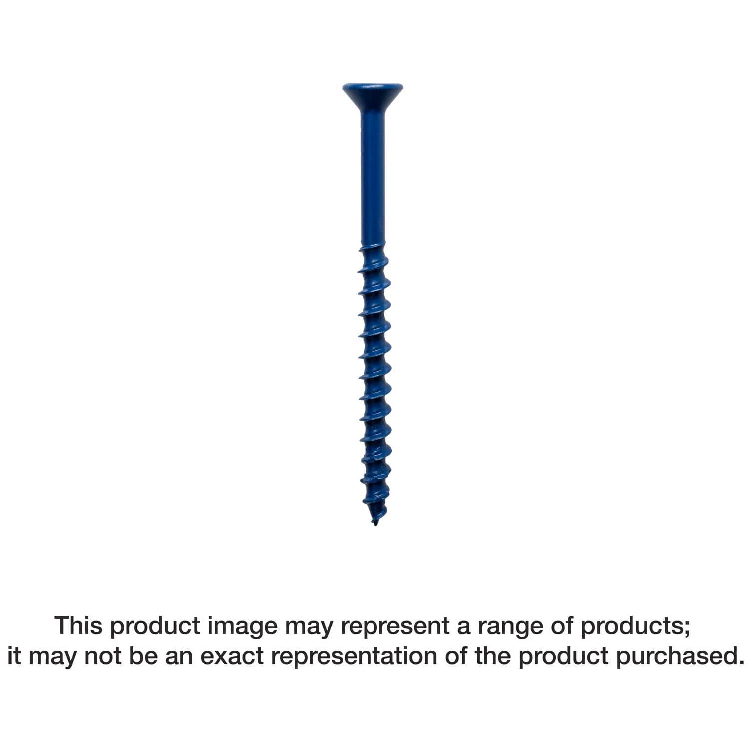Simpson Strong-Tie TNT18114TFR200 Titen Turbo, 3/16-in. x 1-1/4-in. 6-Lobe Flat-Head Concrete and Masonry Screw, Blue, 200-Pack