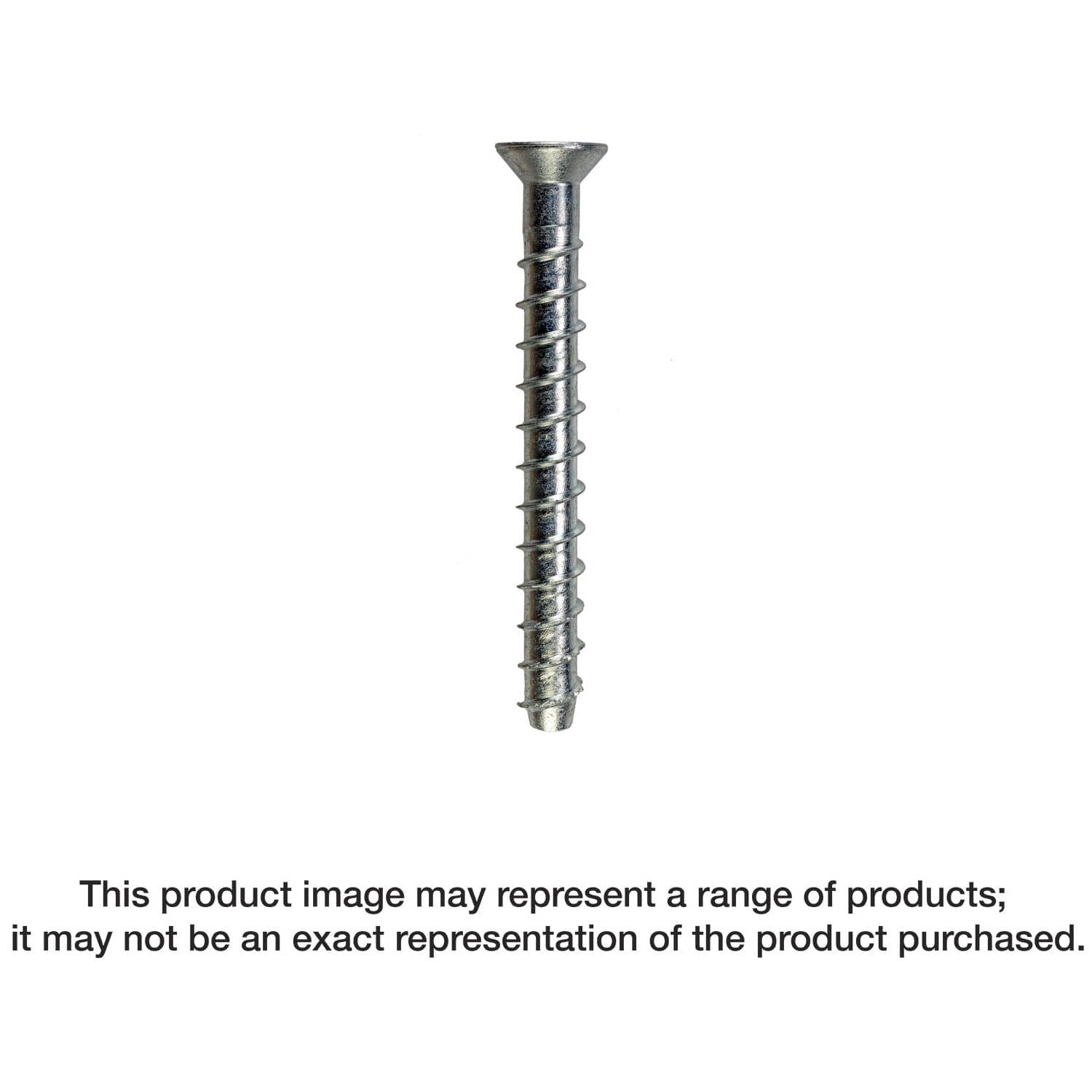 Simpson Strong-Tie THD37300CS Titen HD 3/8-in. x 3-in. Zinc-Plated Countersunk Head Heavy-Duty Screw Anchor, 50-Pack