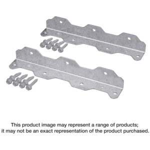 Simpson Strong-Tie TA10ZKT TA 10-1/4-in. 12-Gauge ZMAX Galvanized Staircase Angle, 2-Pack
