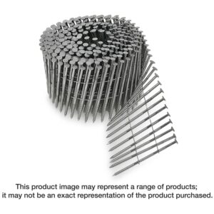 Simpson Strong-Tie T13A200SNJB 15° Wire Coil, Painted, Full Round Head, Ring-Shank Nail, 2-in. x .092-in. Type 316, Black, 1800-Pack