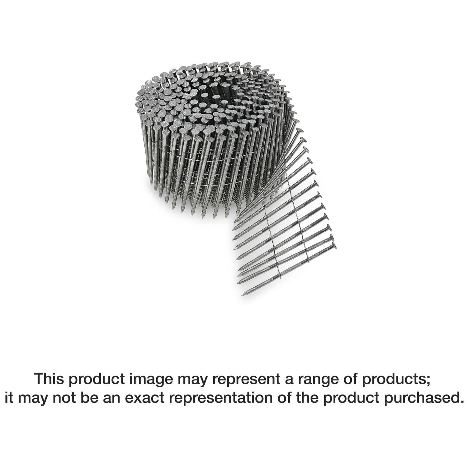 Simpson Strong-Tie T13A150SNJ 15° Wire Coil, Full Round Head, Ring-Shank Siding Nail, 1-1/2-in. Type 316, 1800-Pack