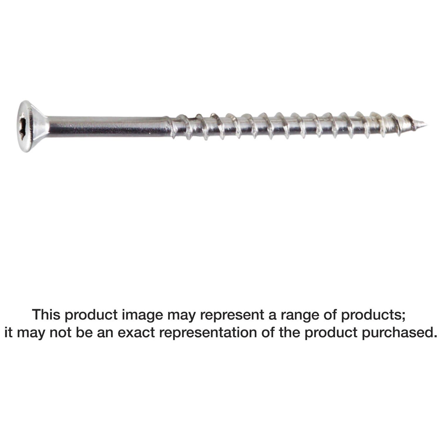 Simpson Strong-Tie T12600WPB Strong-Drive DWP WOOD SS Screw, #12 x 6-in. T27, Flat Head, Type 316, 600-Pack