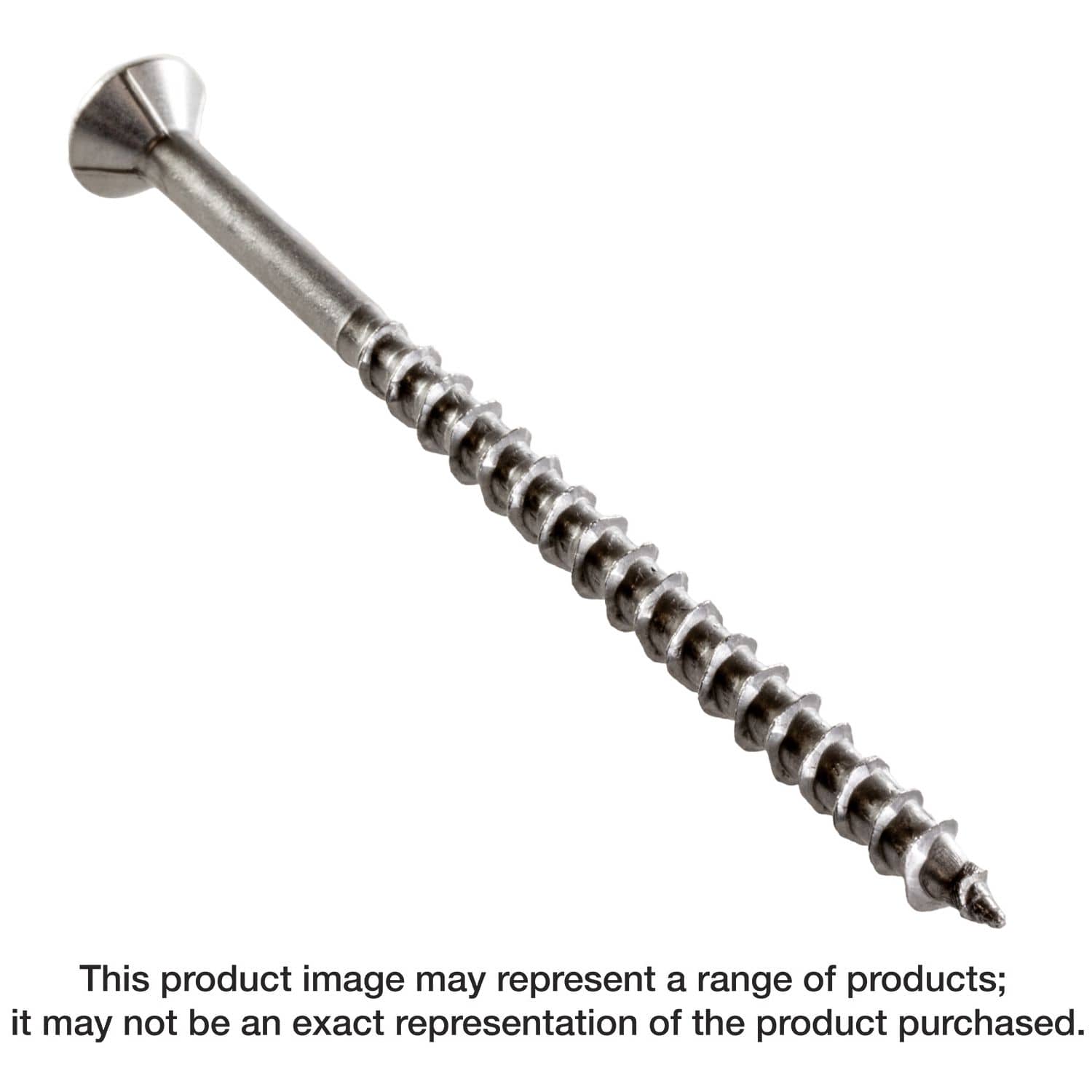 Simpson Strong-Tie T12400WP-RP5 Deck-Drive DWP WOOD SS Screw, #12 x 4-in. T-27, Flat Head, Type 316, 5-Pack