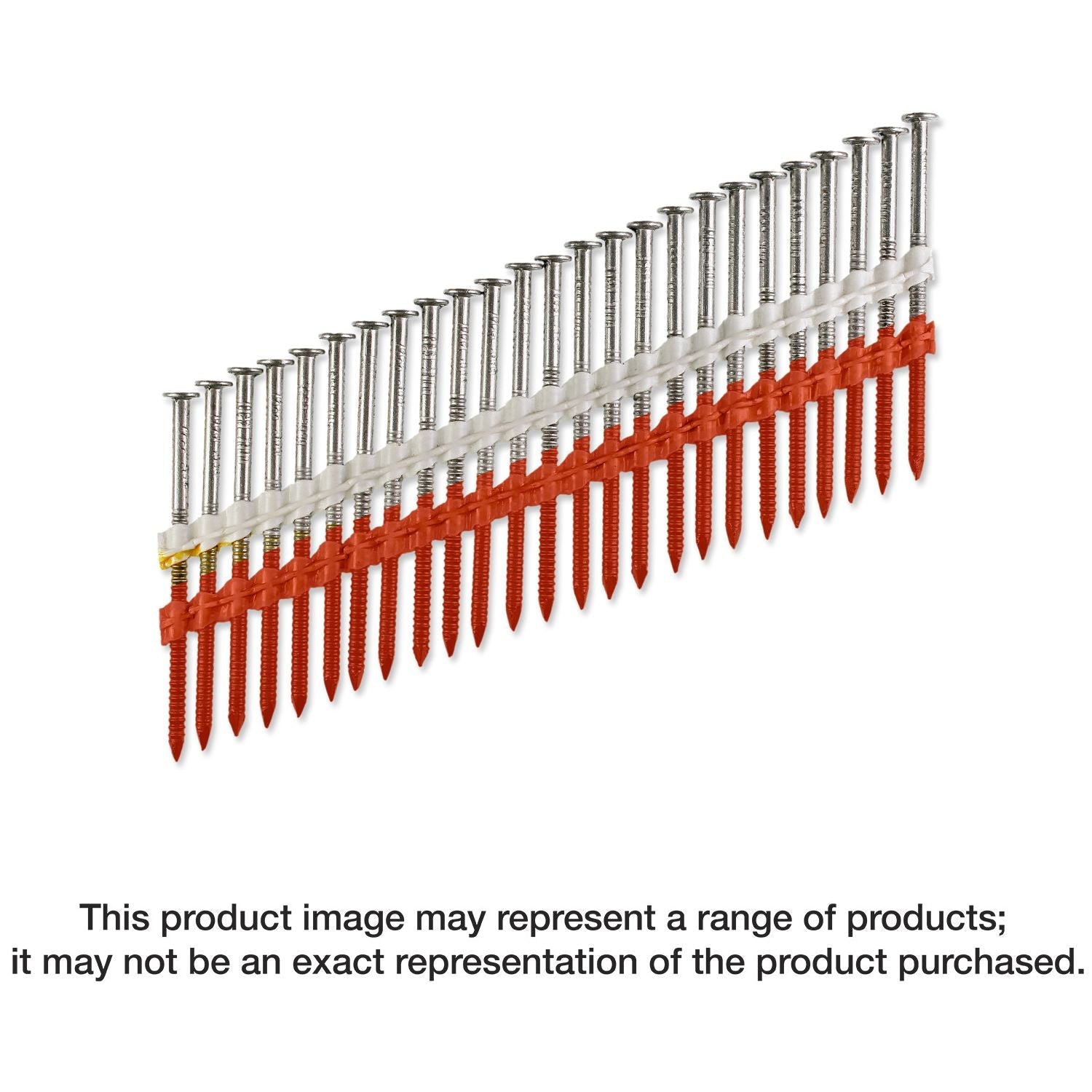 Simpson Strong-Tie T10A350CNJ 20°–22° Plastic Strip, Full Round Head, Ring-Shank Nail, 3-1/2-in. x .131-in. Type 316, 1000-Pack