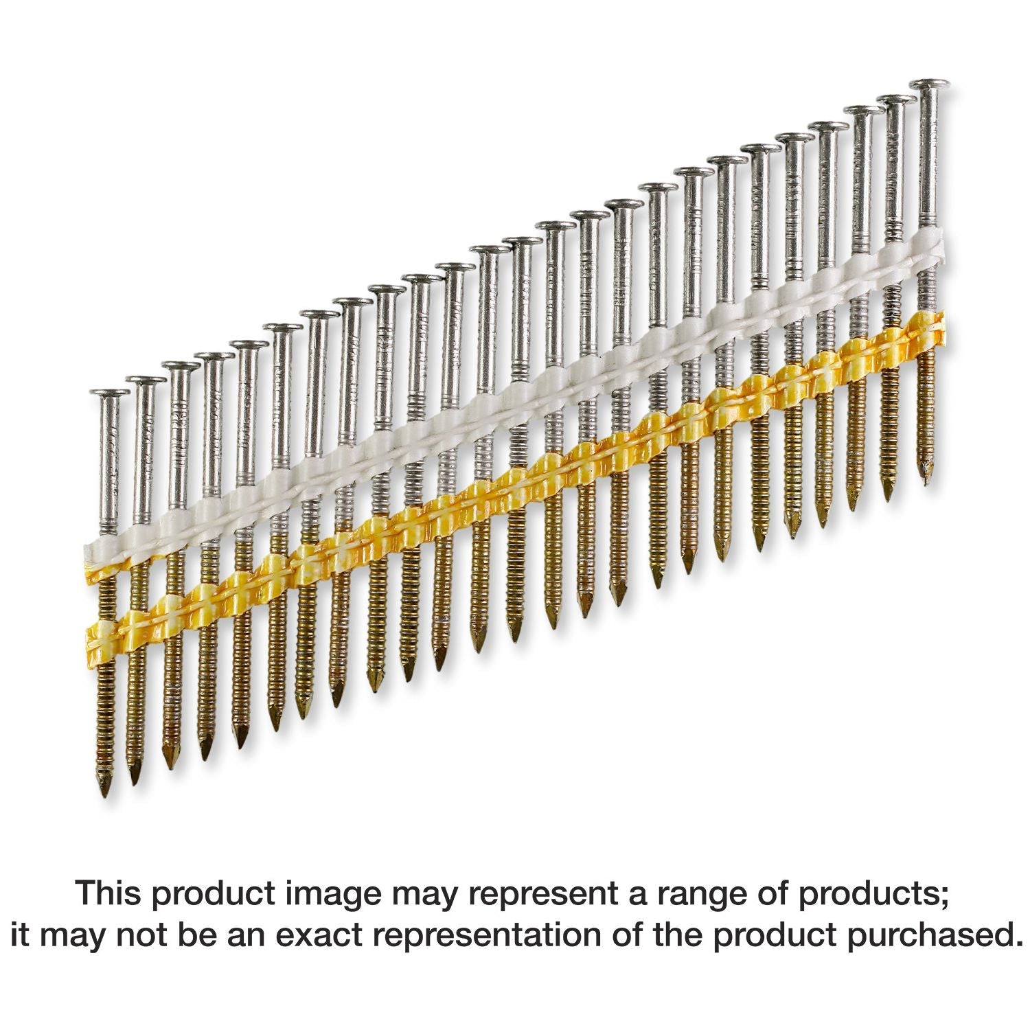 Simpson Strong-Tie T10A325CNJ 20°–22° Plastic Strip, Full Round Head, Ring-Shank Nail, 3-1/4-in. x .131-in. Type 316, 1000-Pack