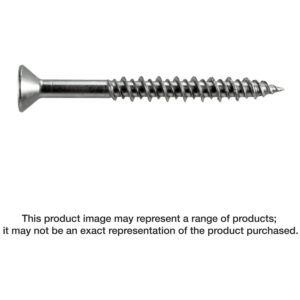 Simpson Strong-Tie T10J200FXM Marine Screw, Flat Head, #10 x 2-in. #2 Phillips Drive, Type 316, 1000-Pack