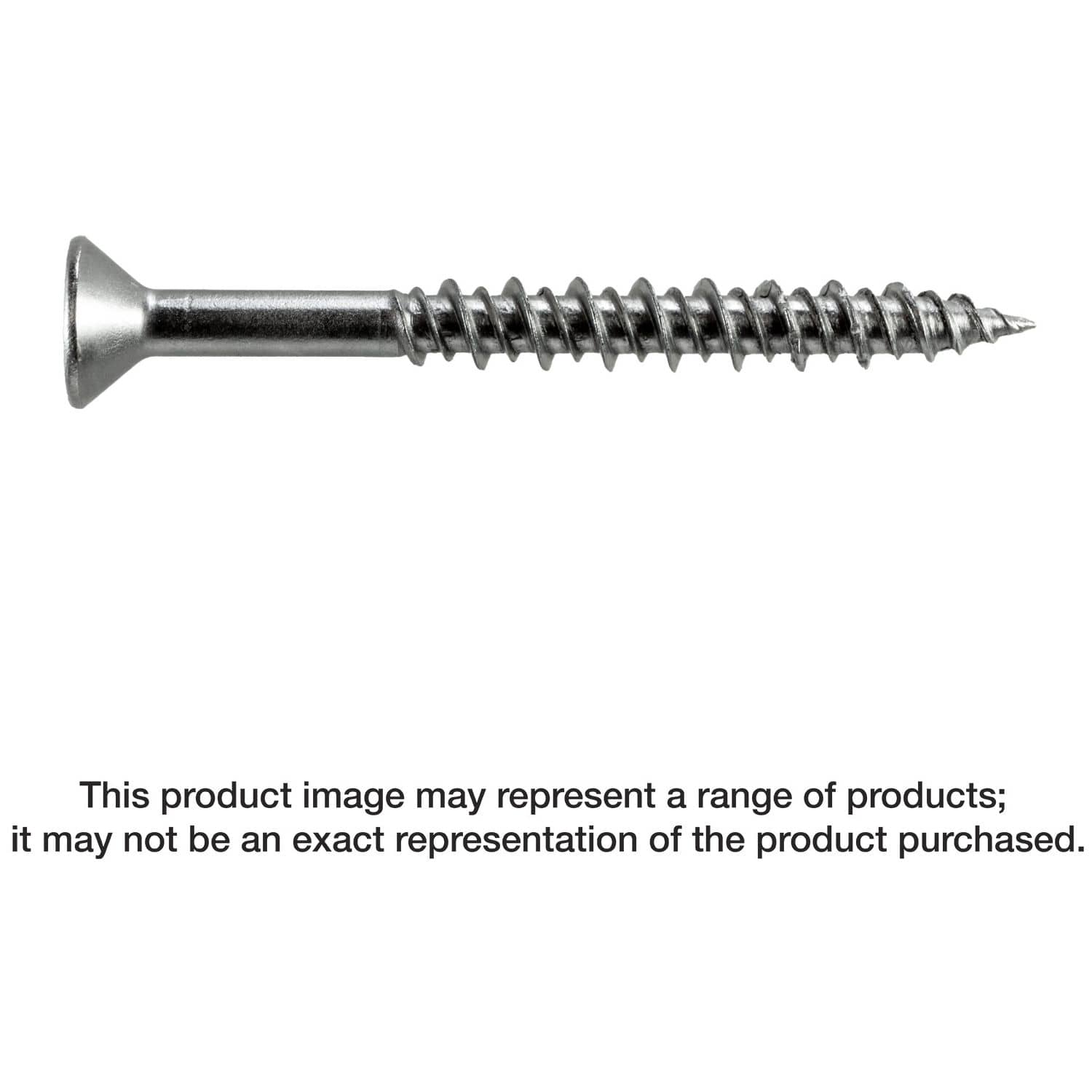 Simpson Strong-Tie T10J200FXM Marine Screw, Flat Head, #10 x 2-in. #2 Phillips Drive, Type 316, 1000-Pack