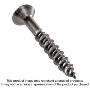 Simpson Strong-Tie T10J150FX-RP12 Marine Screw, Flat Head, #10 x 1-1/2-in. #2 Phillips Drive, Type 316, 12-Pack