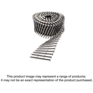 Simpson Strong-Tie T10A350PNJ 15° Wire Coil, Full Round Head, Ring-Shank Decking/Framing Nail, 3-1/2-in. x .131-in. Type 316, 1800-Pack