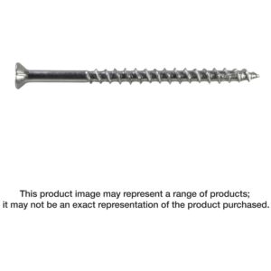 Simpson Strong-Tie T10350WPP Deck-Drive DWP WOOD SS Screw, #10 x 3-1/2-in. T-25, Flat Head, Type 316, 250-Pack