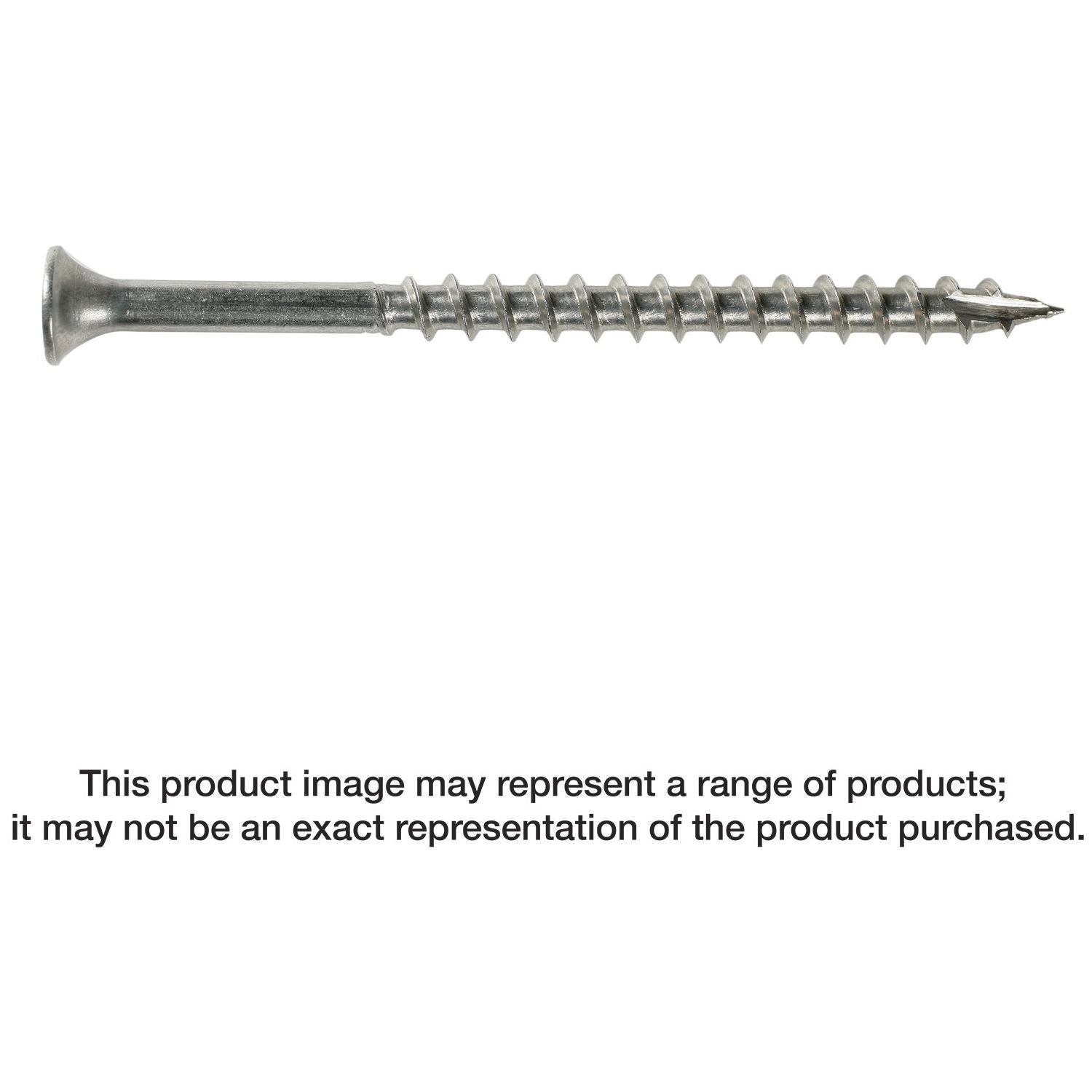 Simpson Strong-Tie T10300DBB Bugle-Head Wood Screw, Square Drive, #10 x 3-in. #2 Square, Type 316, 1500-Pack