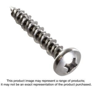 Simpson Strong-Tie T08J100PX-RP20 Marine Screw, Pan Head, #8 x 1-in. #2 Phillips Drive, Type 316, 20-Pack