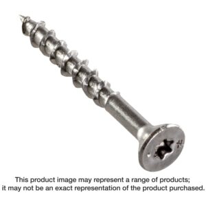 Simpson Strong-Tie T08162WP-RP340 Deck-Drive DWP WOOD SS Screw, #8 x 1-5/8-in. T20, Flat Head, Type 316, 340-Pack