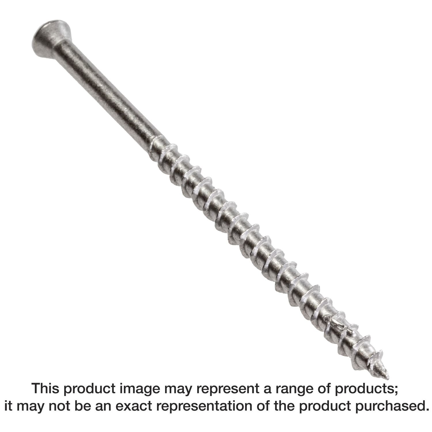 Simpson Strong-Tie T07300WP1 Deck-Drive DWP WOOD SS Screw, #7 x 3-in. T-15, Trim Head, Type 316, 1-lb.