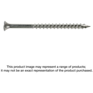 Simpson Strong-Tie T08162DBB Bugle-Head Wood Screw, Square Drive, #8 x 1-5/8-in. #2 Square, Type 316, 4000-Pack