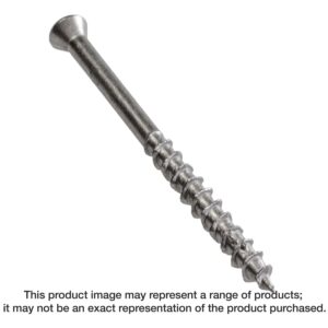 Simpson Strong-Tie T07225WP-RP340 Deck-Drive DWP WOOD SS Screw, #7 x 2-1/4-in. T-15, Trim Head, Type 316, 340-Pack