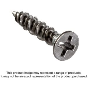Simpson Strong-Tie T06J075FXC Marine Screw, Flat Head, #6 x 3/4-in. #2 Phillips Drive, Type 316, 100-Pack