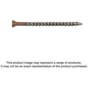 Simpson Strong-Tie T07100WP1 Deck-Drive DWP WOOD SS Screw, #7 x 1-in. T15, Trim Head, Type 316, 1-lb.