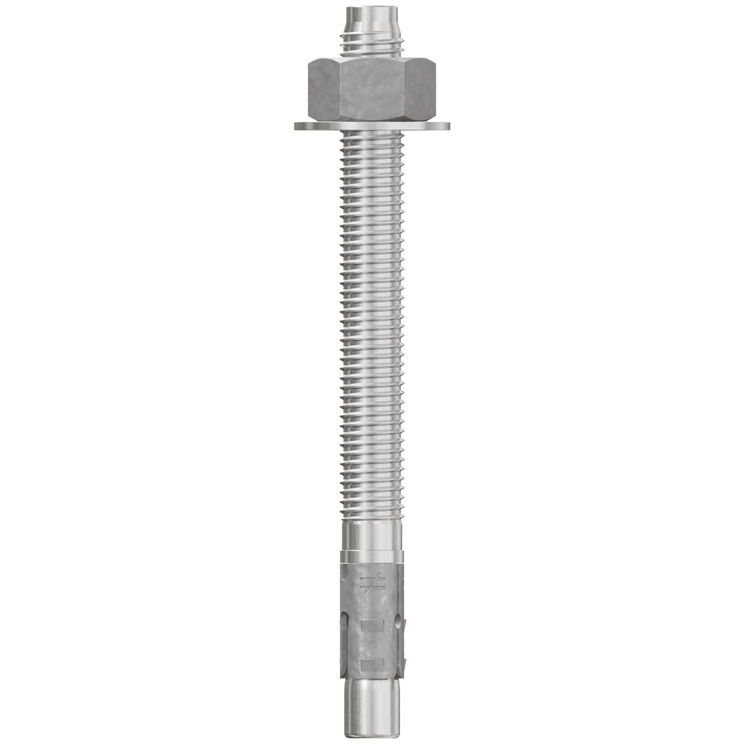 Simpson Strong-Tie STB2-62700S6F20 Strong-Bolt 2, 5/8-in. x 7-in. Type 316 Stainless-Steel Wedge Anchor, Fully Assembled, 20-Pack