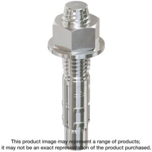 Simpson Strong-Tie STB2-623124SSR20 Strong-Bolt 2, 5/8-in. x 3-1/2-in. Type 304 Stainless-Steel Wedge Anchor, 20-Pack