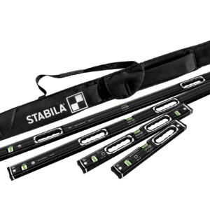 Stabila 37400 Limited Edition Dark Shadow 196-2 Level Set w/ Carrying Case (72/48/24/16-in.)