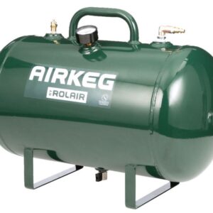 Rolair AIRKEGPLUS Auxiliary 10-Gallon Compressor Tank w/ (4) 3/8 in. NPT Ports