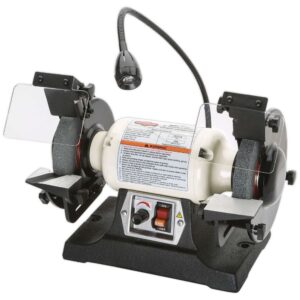 Shop Fox W1839 Corded 6-Inch Variable Speed Grinder with Work Light