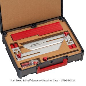 Woodpeckers STSG-SYS-24 Stair Tread and Shelf Gauge w/ Systainer