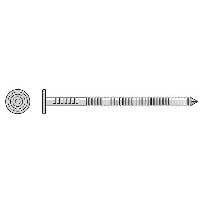 Simpson Strong-Tie T2KR55 Premium Siding Nail, 1-in. x 5/32-in. Head Dia., Type 316 Stainless Steel, 5-lb.