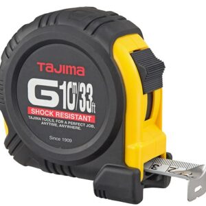 Tajima G-33/10MBW G-Series Standard and Metric Scale 33-ft. 10m Tape Measure