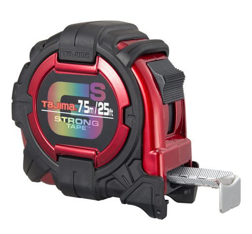 Tajima GS-25/7.5mBW GS-Lock Standard and Metric Scale 25-ft. 75m Tape Measure