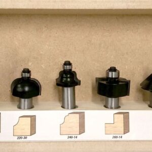 Timberline TRS-170 11-Piece 1/2" Shank Router Bit Starter Set