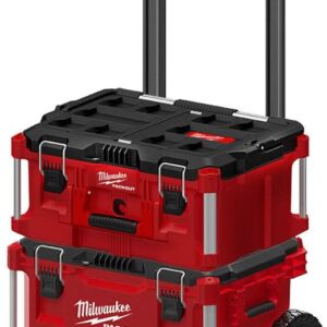 Milwaukee 2-Piece PACKOUT Rolling Tool Box + Large Tool Box Set
