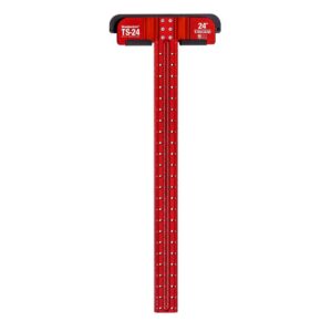 Woodpeckers TS-24-20 Precision Woodworking T-Square - 24 Inch With Rack-It