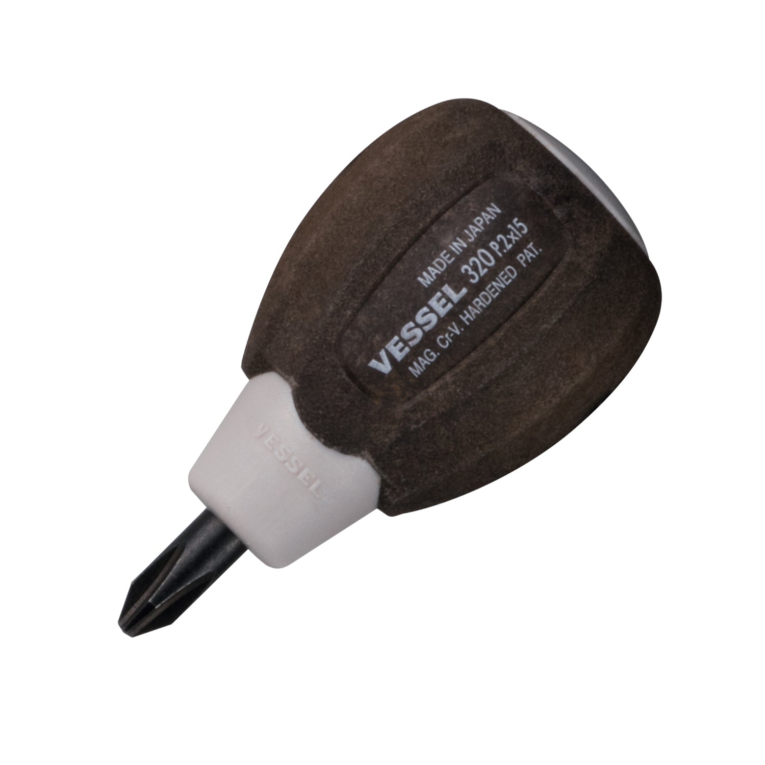 Vessel 320P215 Wood-Compo Stubby Screwdriver