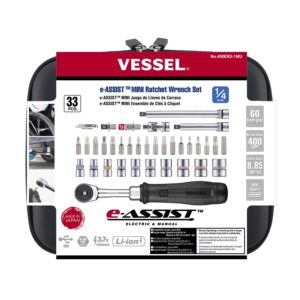 Vessel 400ER21MU e-ASSIST MINI Ratchet Wrench