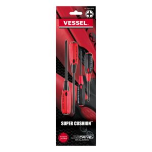 Vessel 7304JSPB SUPER CUSHION JISDRIVE Screwdriver 4-Piece Set