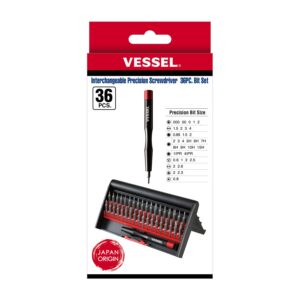 Vessel 9836U Interchangeable precision Screwdriver 36-Piece Bit Set