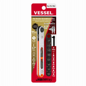 Vessel TX76U Flat-shaped Ratchet Screwdriver
