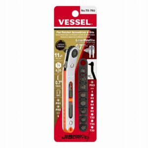 Vessel TX79U Flat-shaped Ratchet Screwdriver