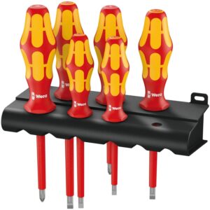 Wera 160 I/6 Rack Screwdriver Set Kraftform Plus Series 100 + Rack, 6-Pieces