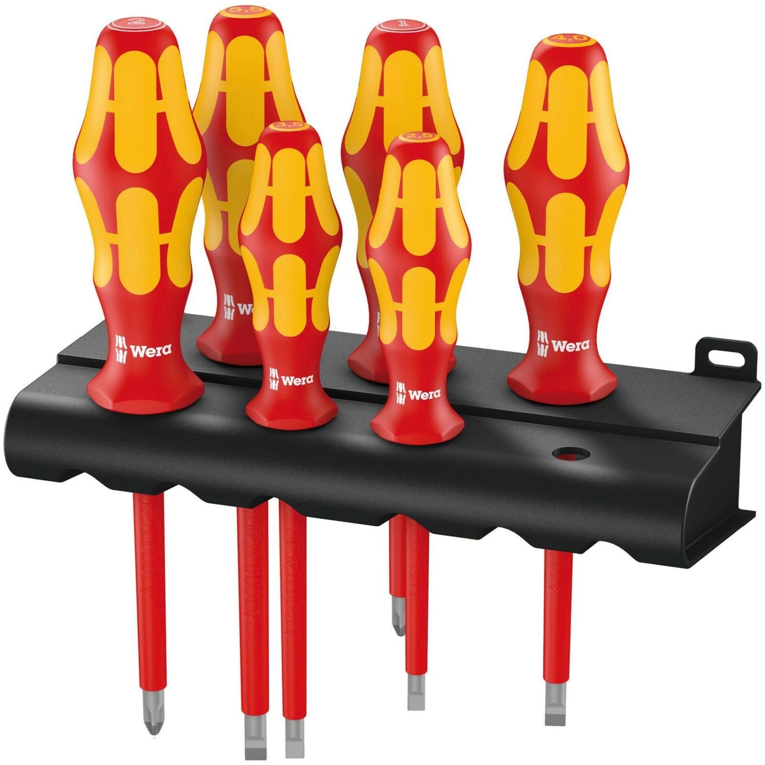 Wera 160 I/6 Rack Screwdriver Set Kraftform Plus Series 100 + Rack, 6-Pieces