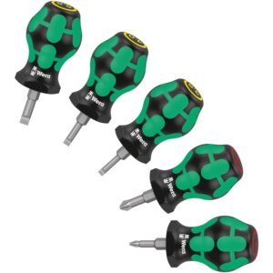 Wera Stubby Set 1 Screwdriver Set, 5-Pieces