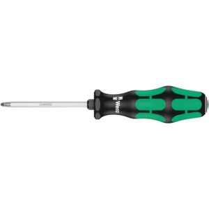 Wera 355 Sk Pz Screwdriver For Pozidriv Screws, Pz 1x80-mm.