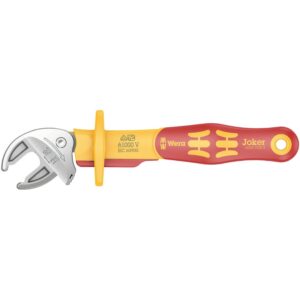Wera 6004 Joker VDE S Vde-insulated, Self-Setting Spanner, 10; 11; 12; 13x7/16; 1/2-in.x155-mm.
