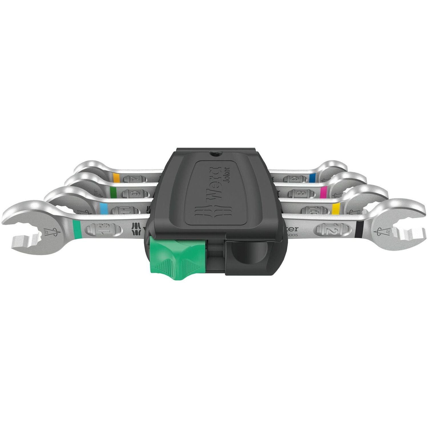 Wera 6005 Joker 4 Set 1 Double Open End Wrench Set, 4-Pieces