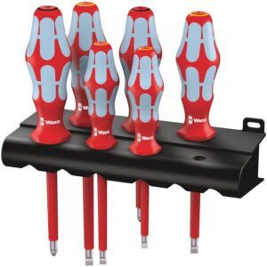 Wera 3165 I/6 Screwdriver Set, Stainless And Rack, 6-Pieces