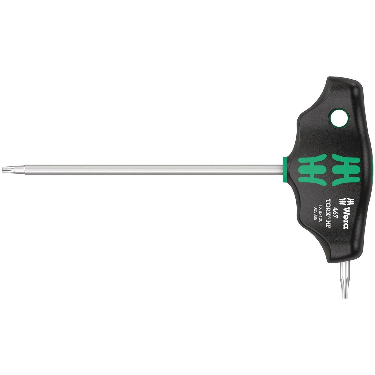 Wera 467 Torx Hf T-Handle Screwdriver With Holding Function, Torx 8x100-mm.
